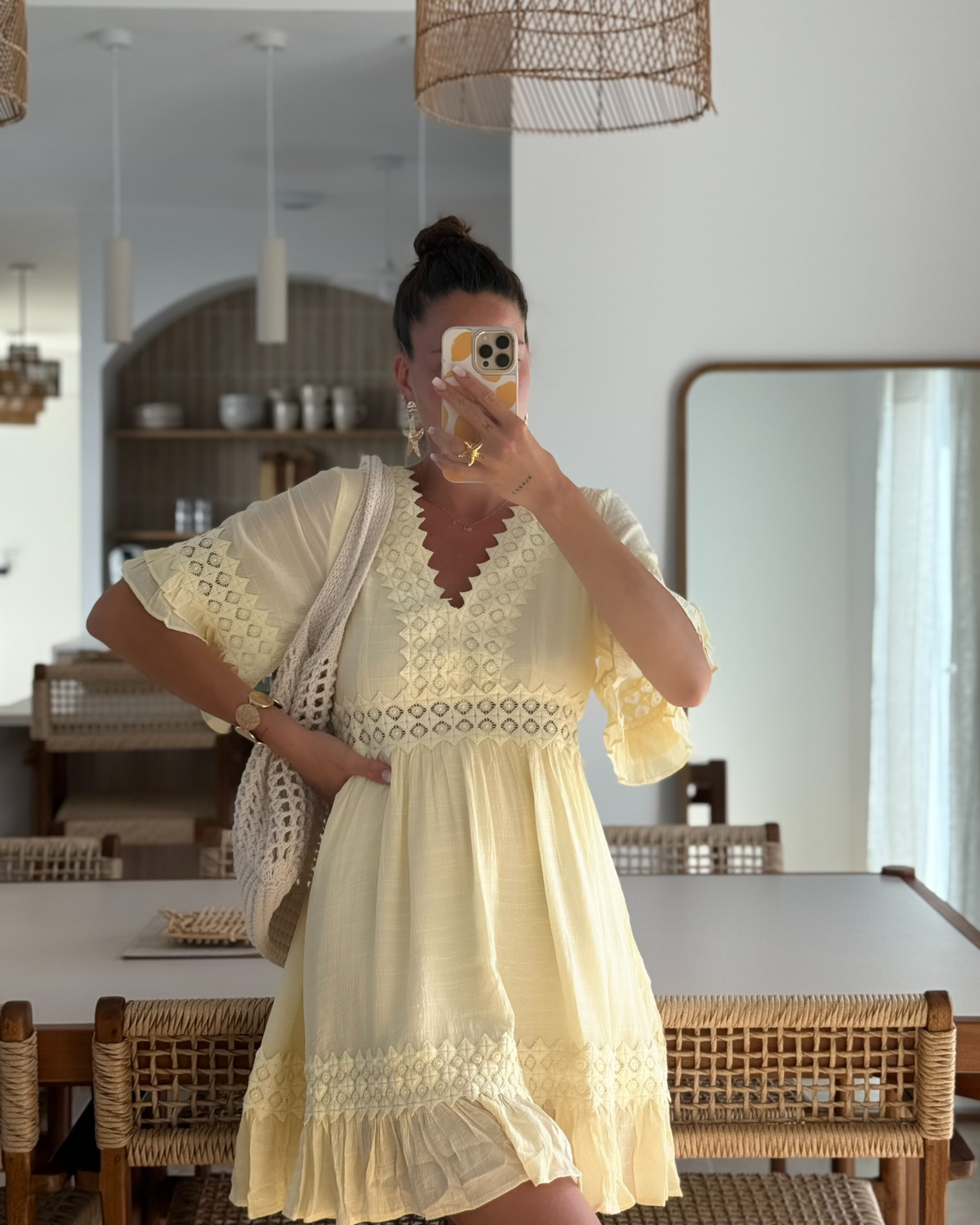 Robe « Alba » jaune 15% CODE SOLDES15
