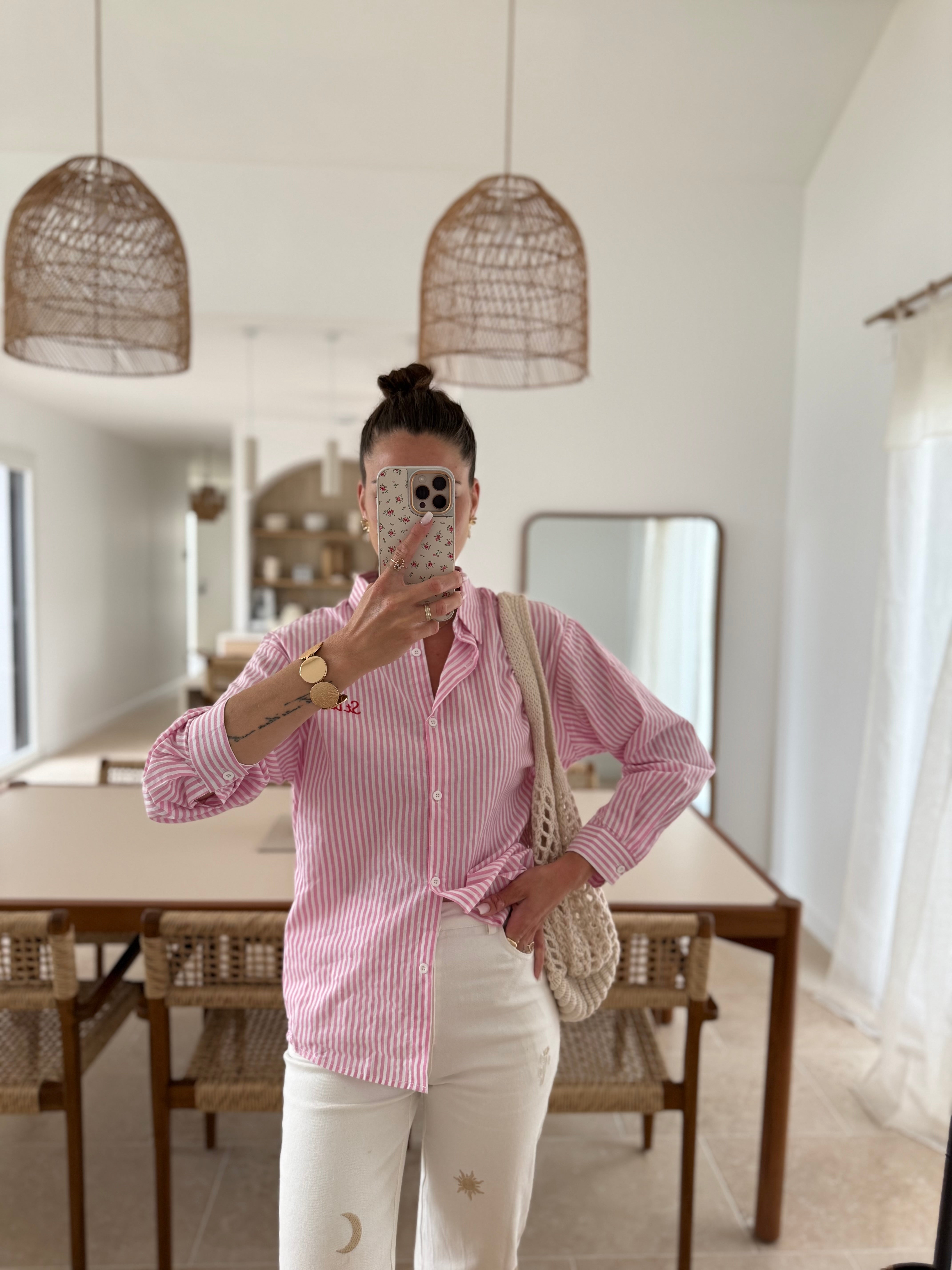 « New ✨ »Chemise « St Barth » Rose