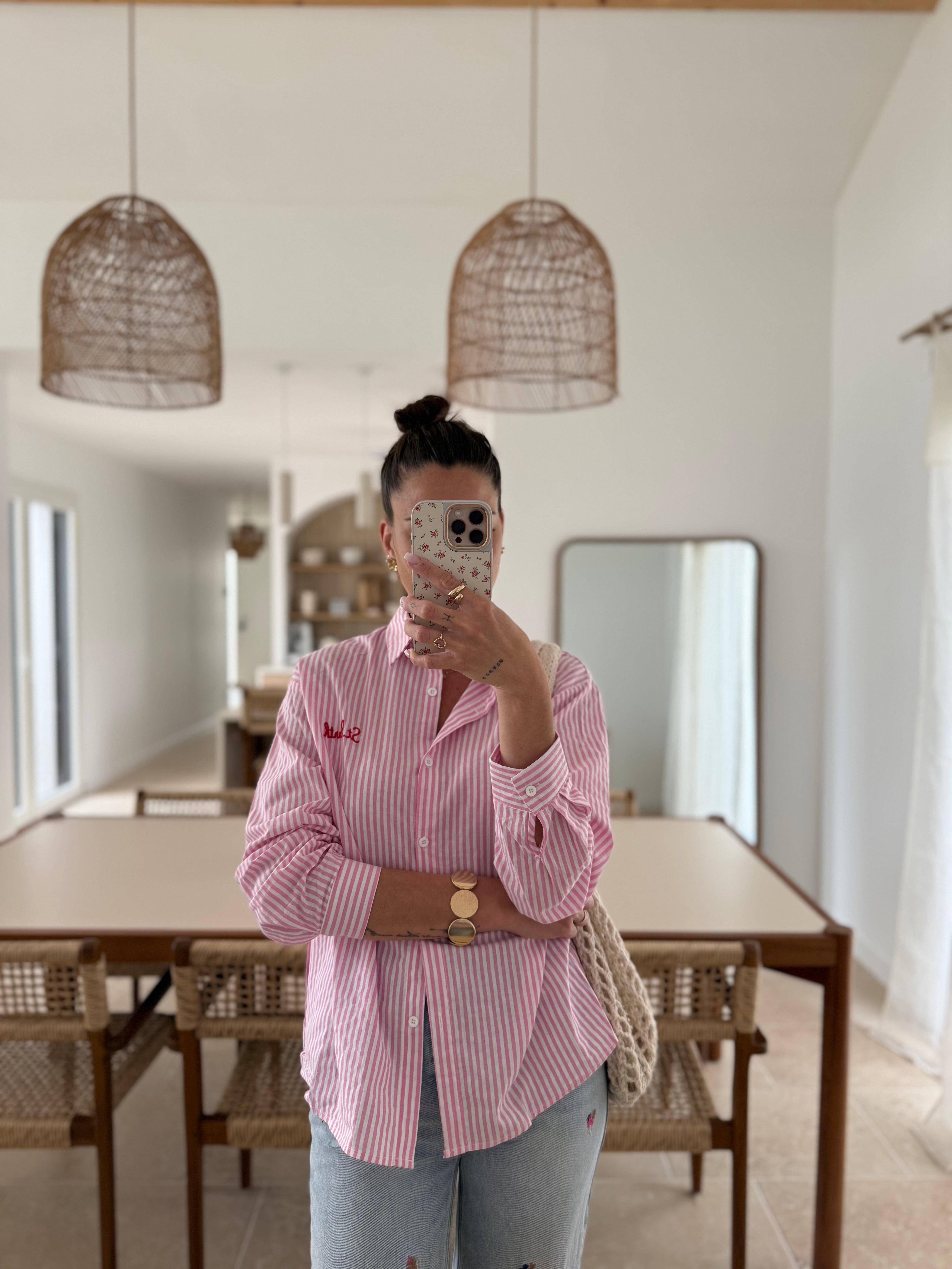 « New ✨ »Chemise « St Barth » Rose