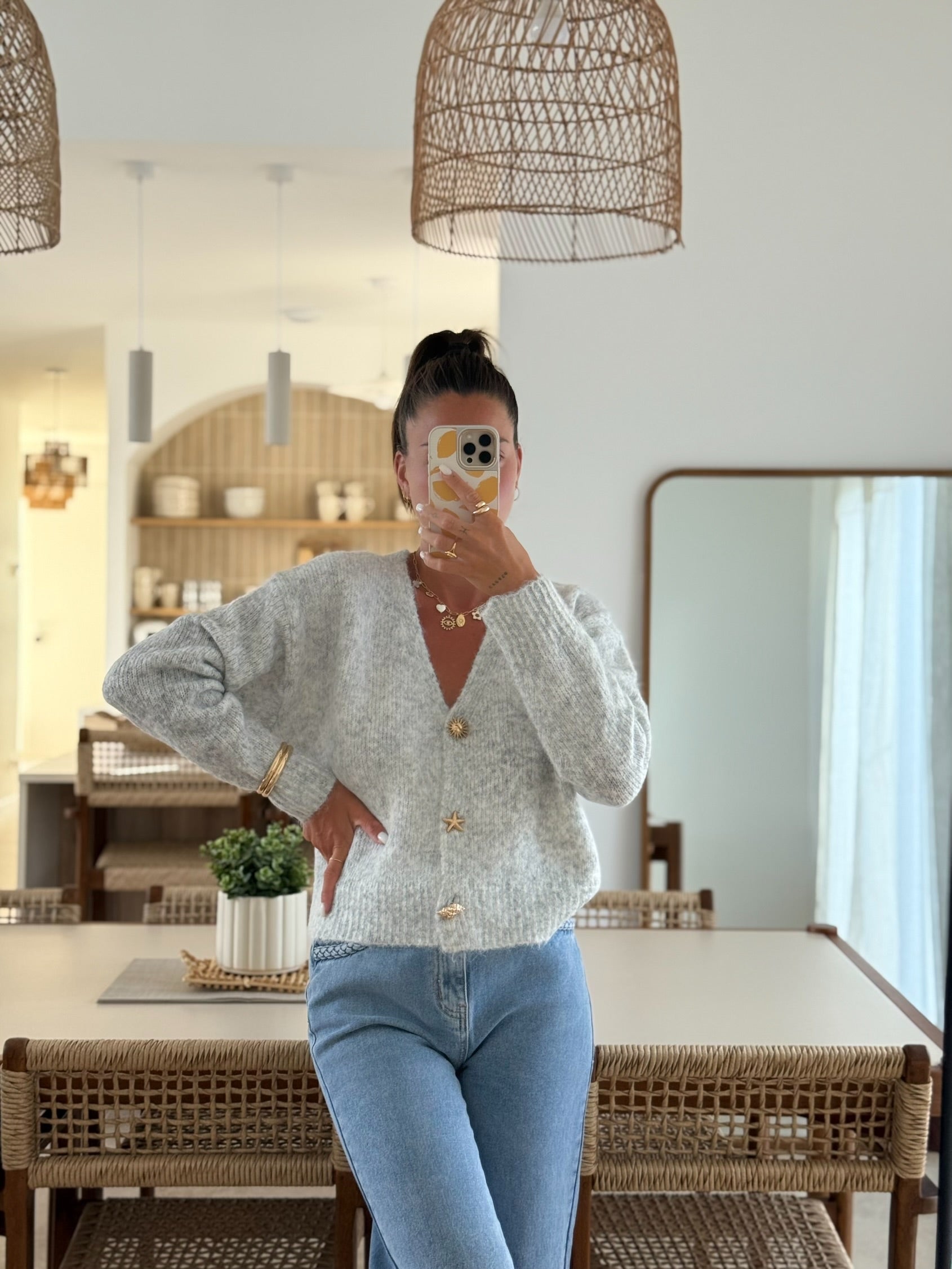 Gilet « Solea » GRIS CLAIR TU