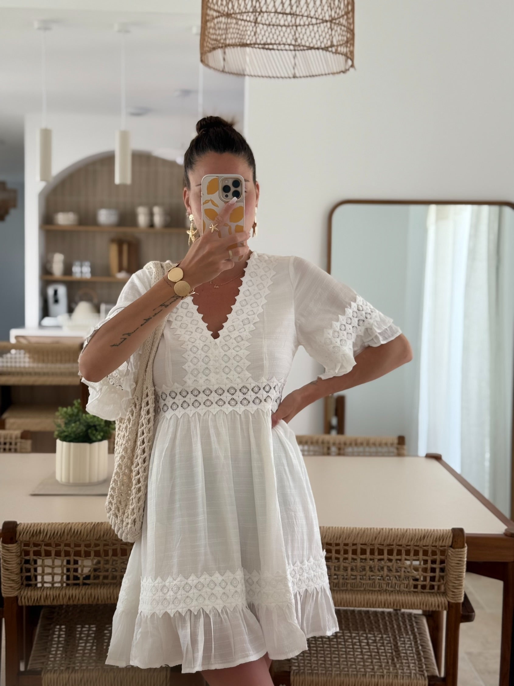 Robe « Alba » blanche 15% CODE SOLDES15