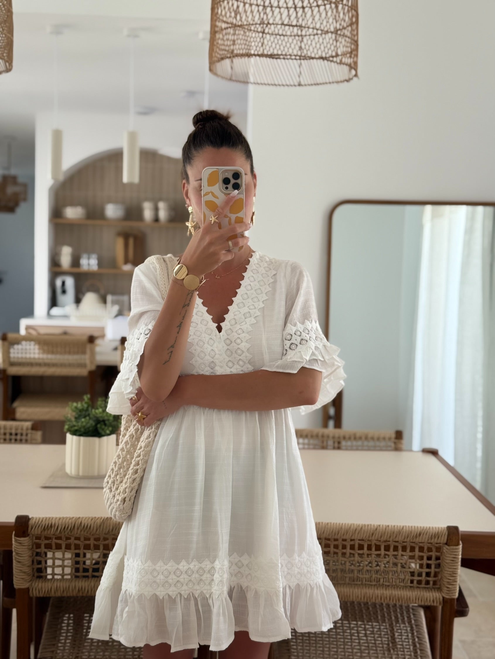 Robe « Alba » blanche 15% CODE SOLDES15