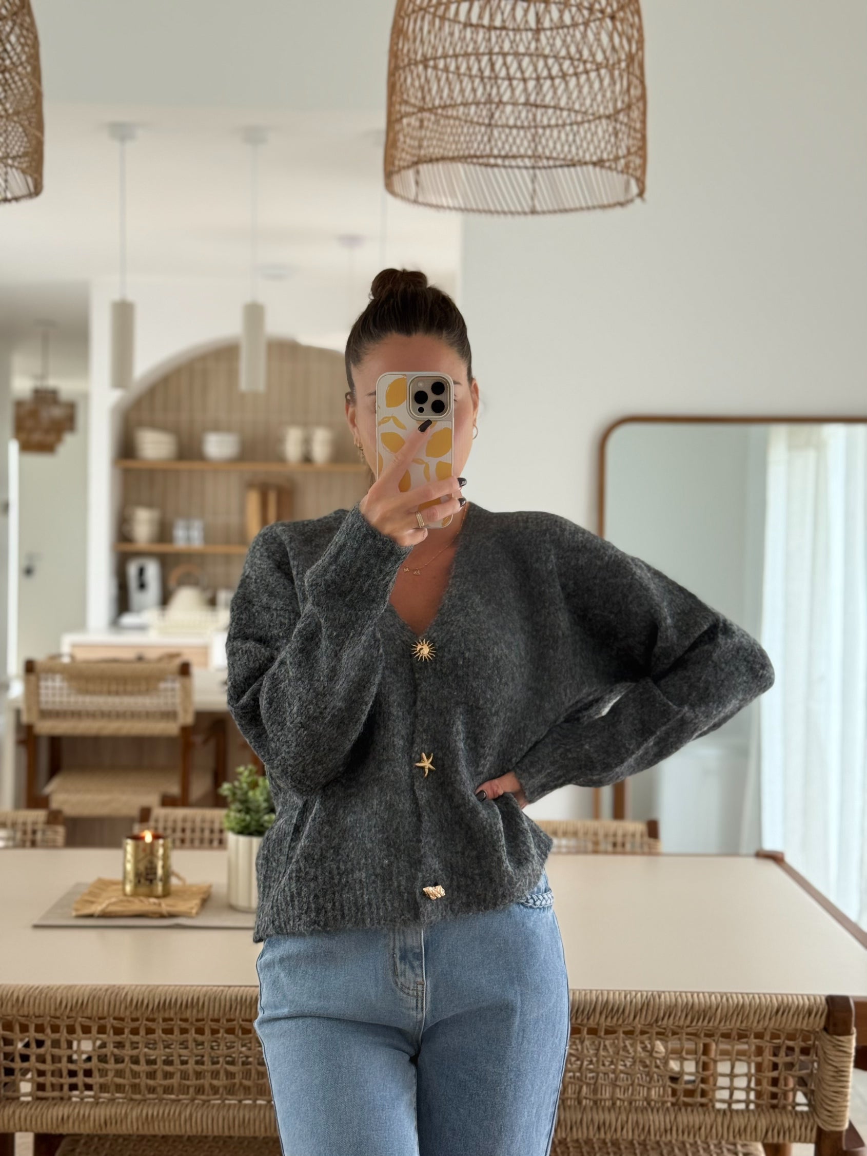 Gilet « Solea » GRIS FONCE TU