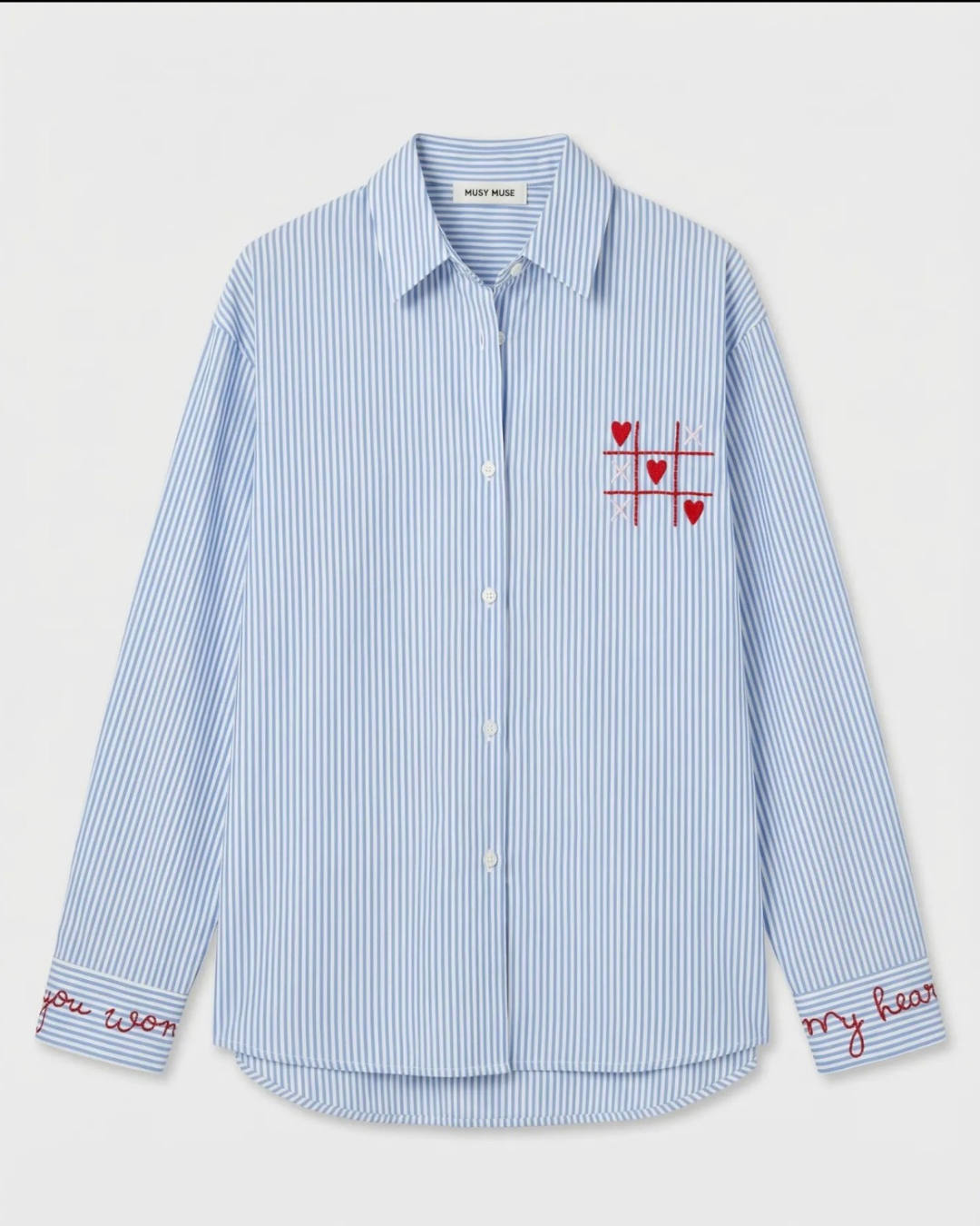 Chemise « Jeu de coeur  »